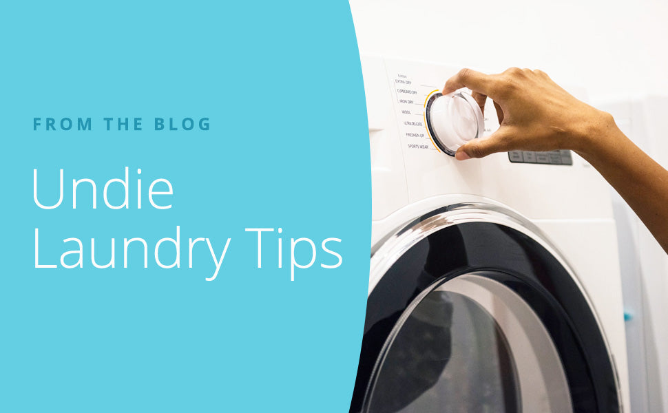 washing machine being dialed in with hot and cold laundry icons