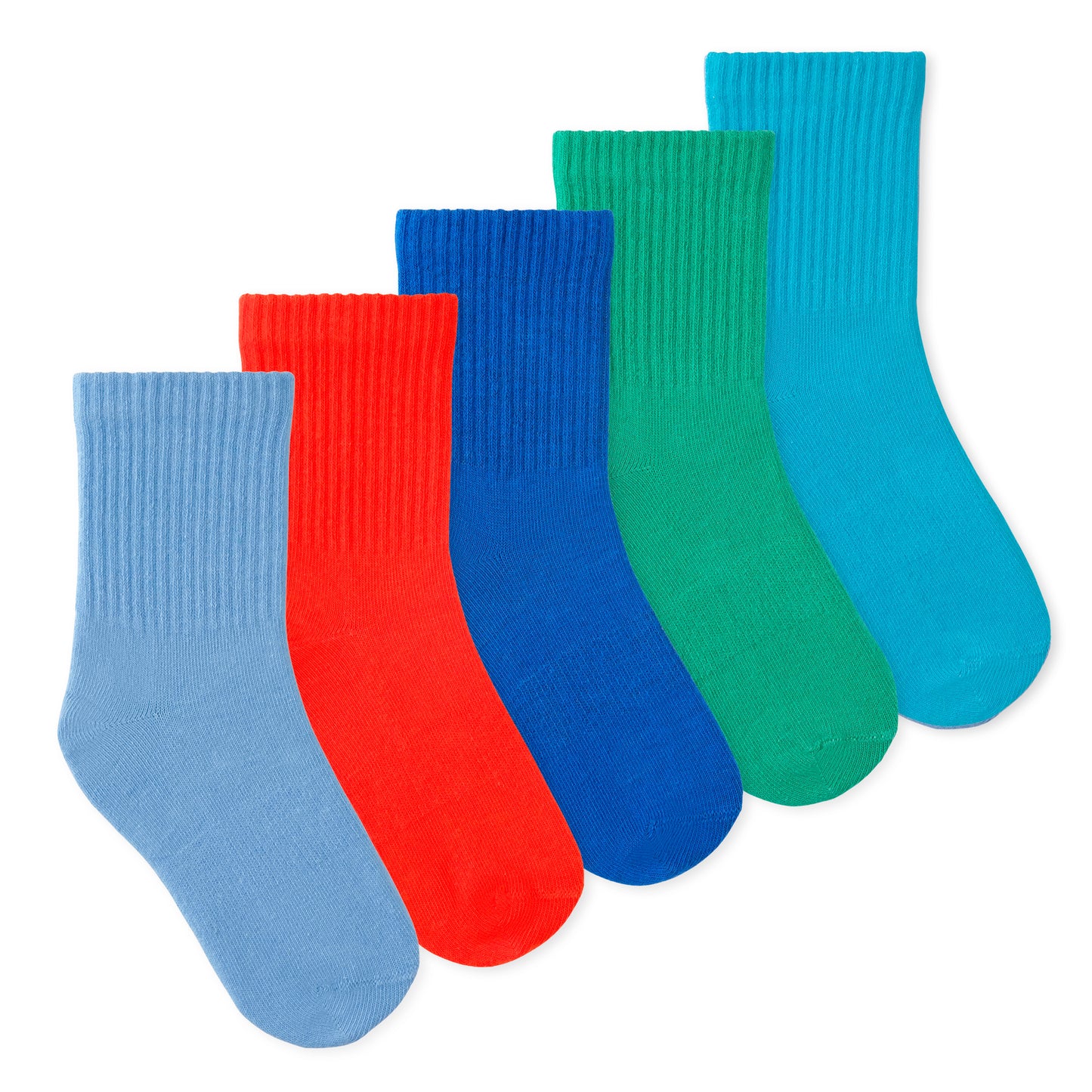 Casey Kids Crew Socks (5-Pack) - Ranger