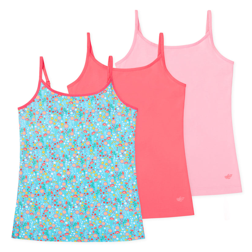 Emma Girls Camisoles (3-Pack) - Wild Flowers