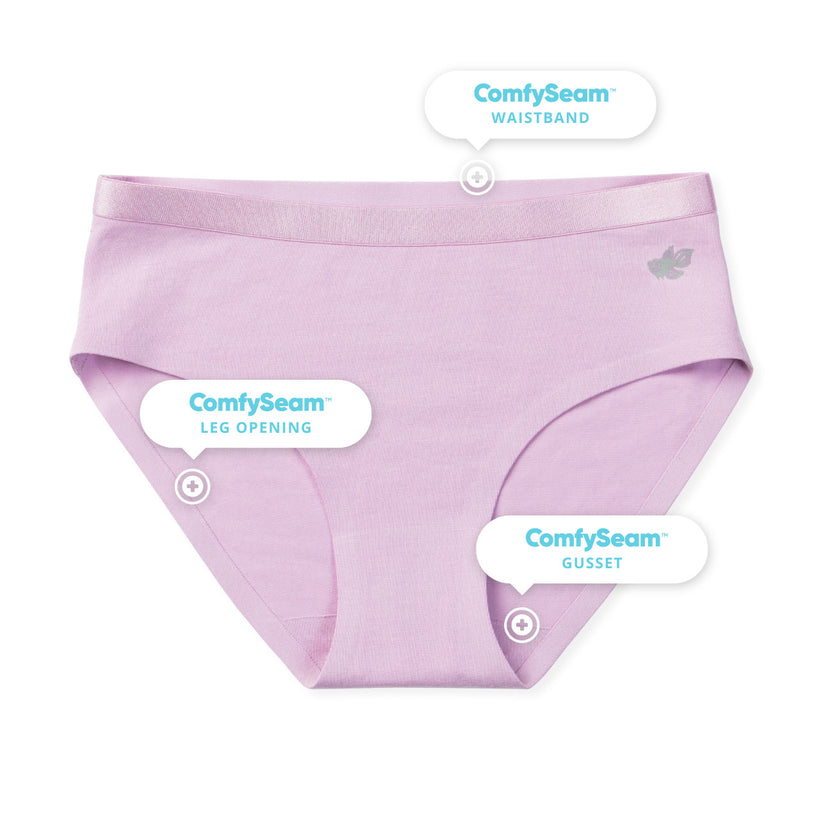 Bella Girls Briefs - ComfySeam - Infographic