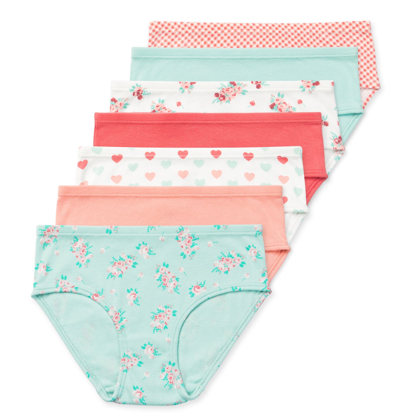 Organic Cotton Girls Briefs - Cottage Rose