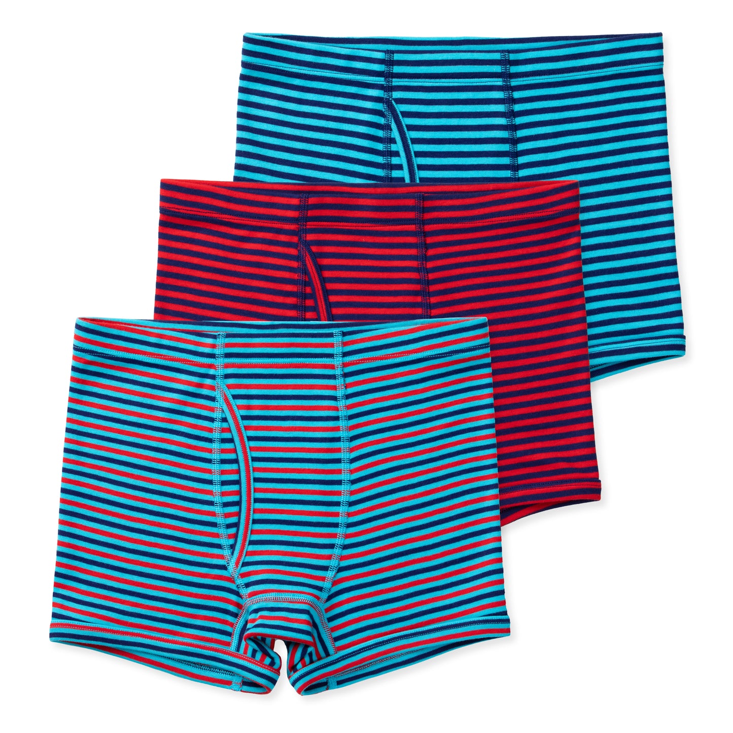 Nolan Youth Boys Organic Cotton Boxer Briefs - Nautical Stripes