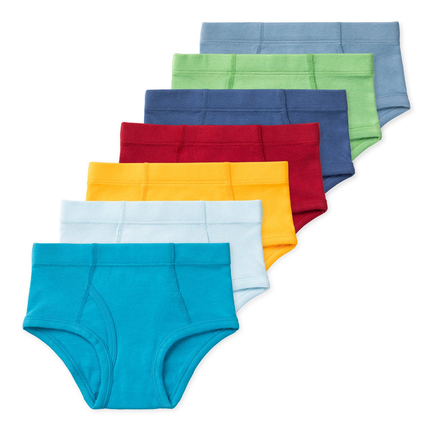 Nolan Boys Organic Cotton Briefs (7-Pack) - Parakeet