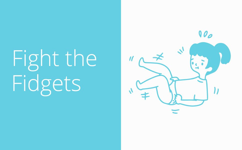 Fight the Fidgets cartoon girl having tantrum