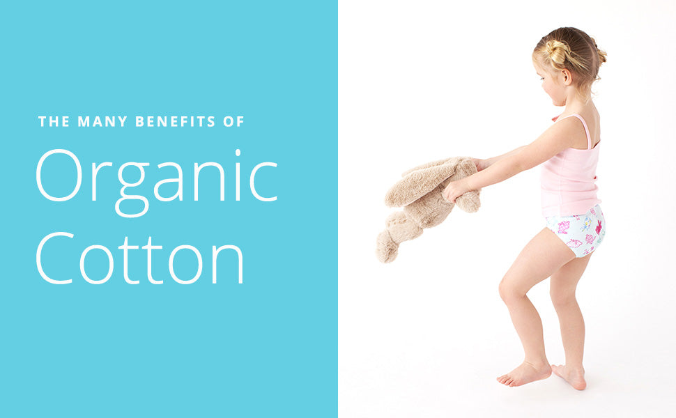 Organic Cotton girl swinging stuffed bunny toy
