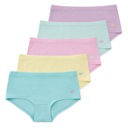 Annika Tween Girls Boyshorts (5-Pack) - Pastel