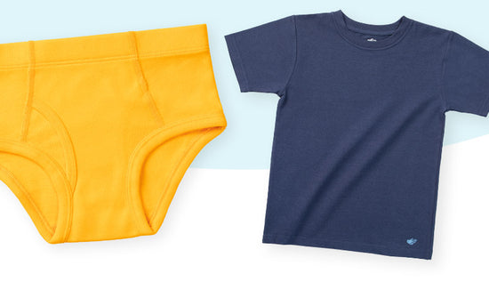 Nolan Organic Cotton Briefs and a Logan Cotton Tee for Boys