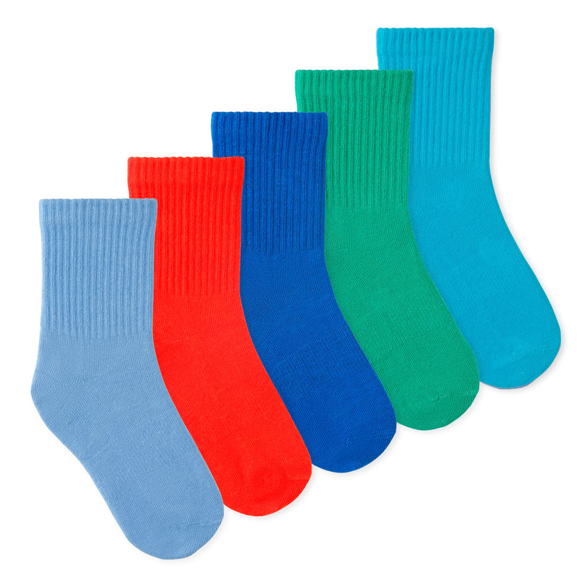 Casey Kids Crew Socks (5-Pack) - Ranger