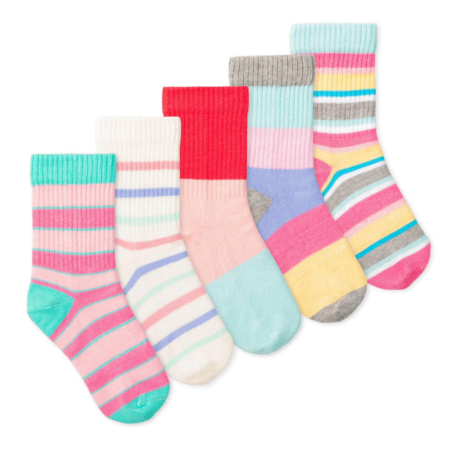 Casey Kids Crew Socks (5-Pack) - Topsy Turvy