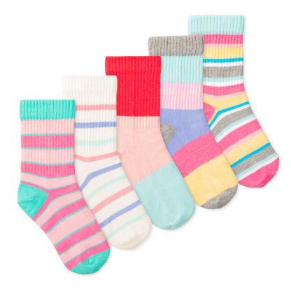 Casey Kids Crew Socks (5-Pack) - Topsy Turvy
