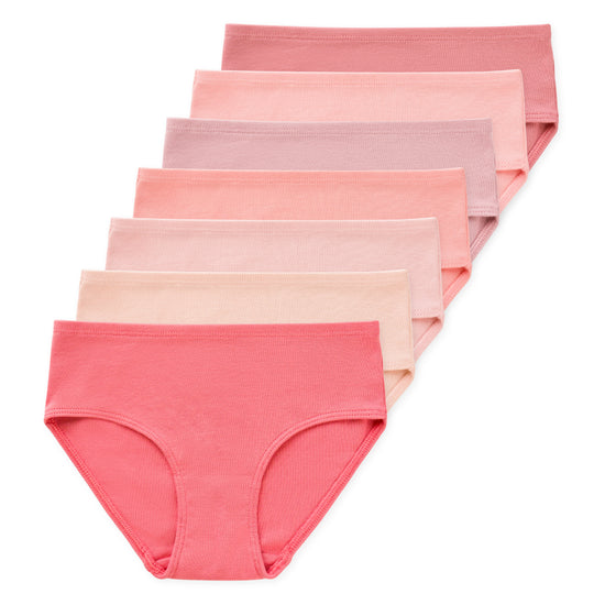 Gracie Girls Organic Cotton Briefs (7-Pack) - Blushstone