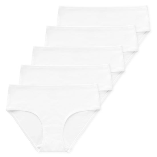 Gracie Tween Girls Organic Cotton Briefs (5-Pack) - White