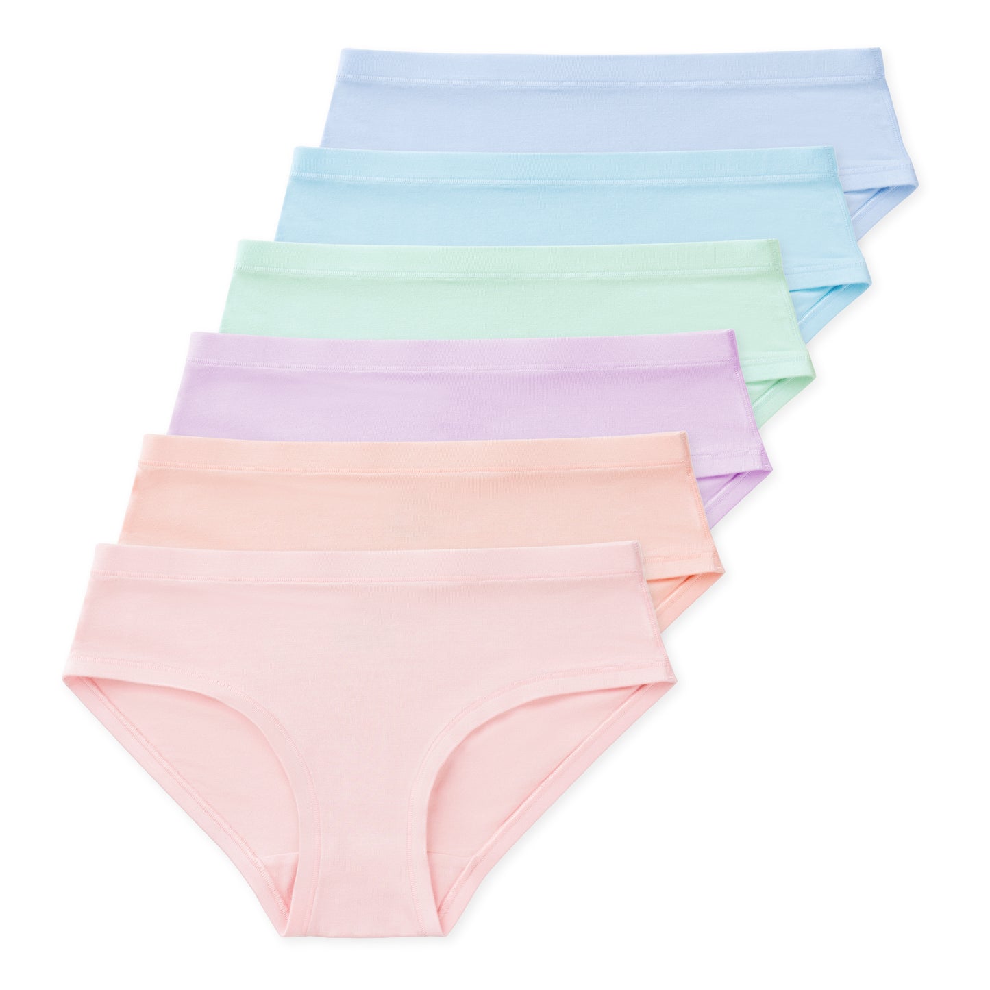 Hazel Tween Girls Micromodal Bikini Underwear (6-Pack) - Chiffon