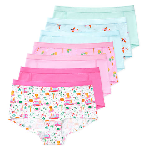 Jamie Girls Performance Boyshorts (7-Pack)