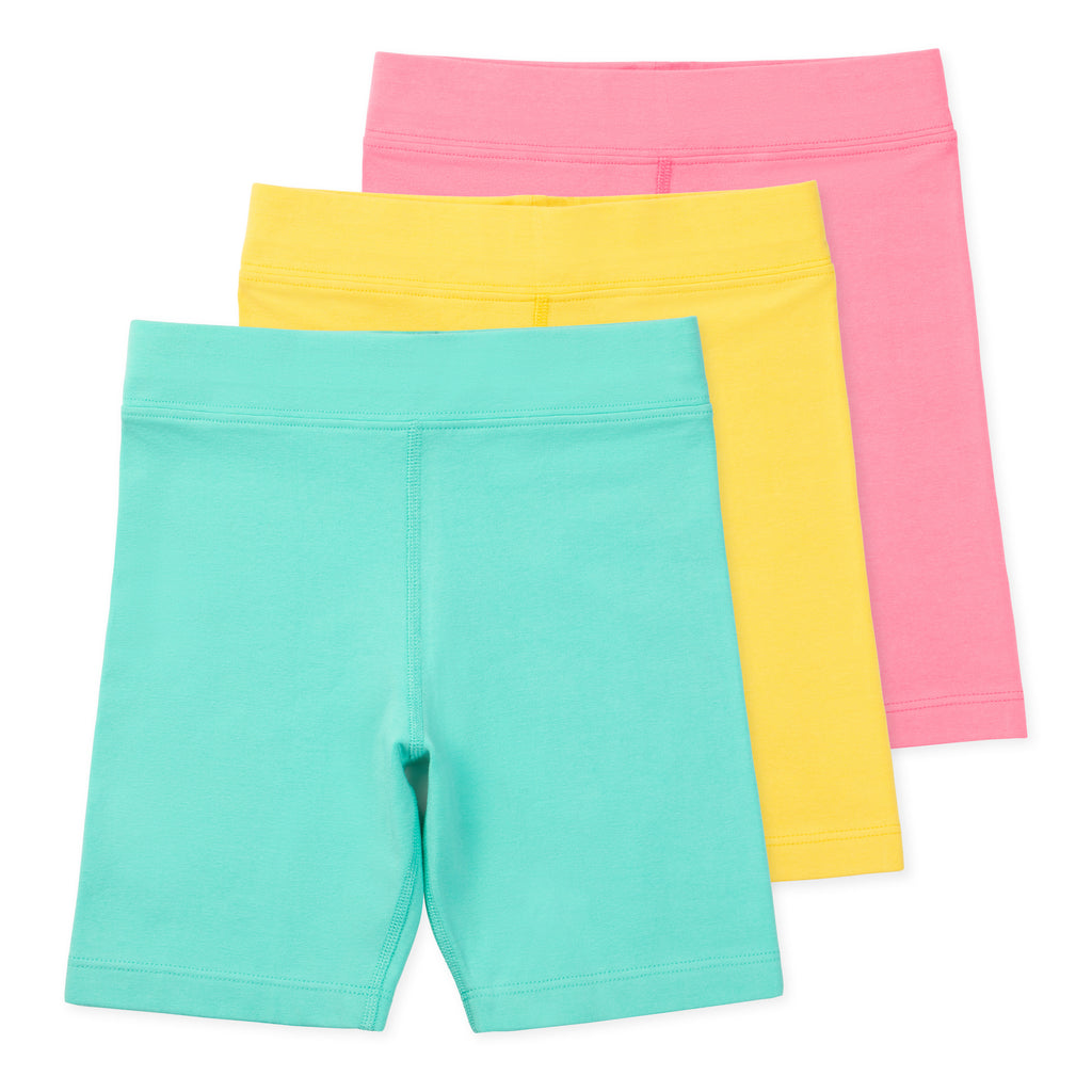 Kylie Girls Organic Cotton Bike Shorts (3-Pack) - Midsummer