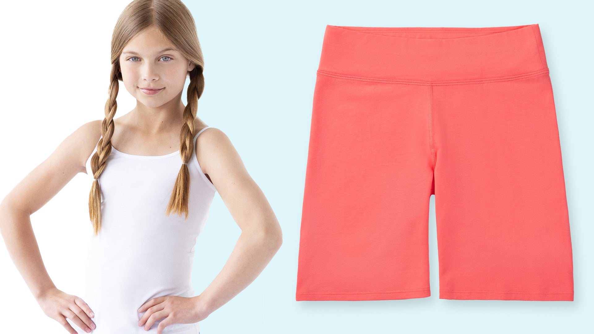 Lauren Tween Girls Bike Shorts