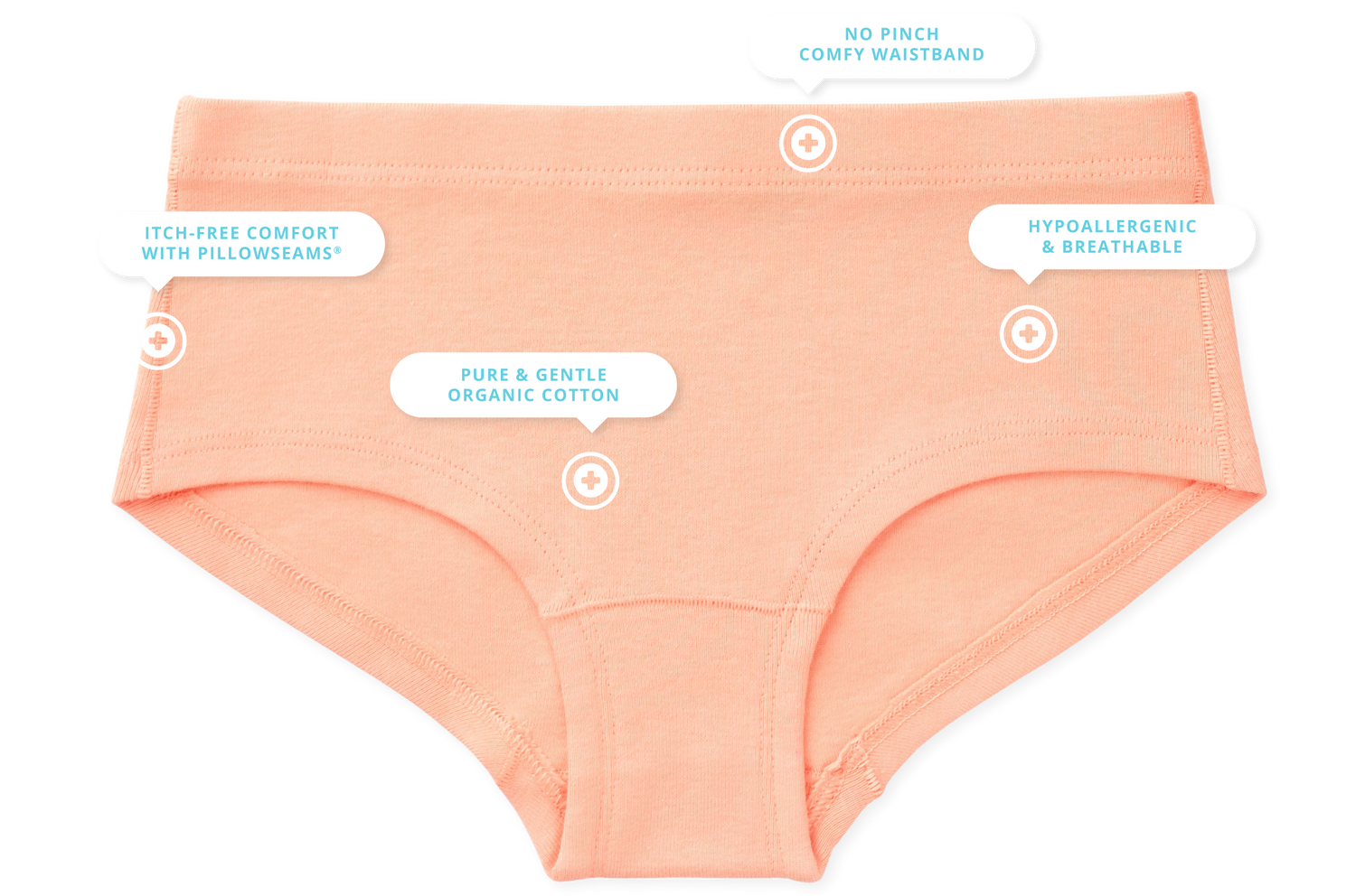 maddie girls organic cotton boyshorts infographic desktop