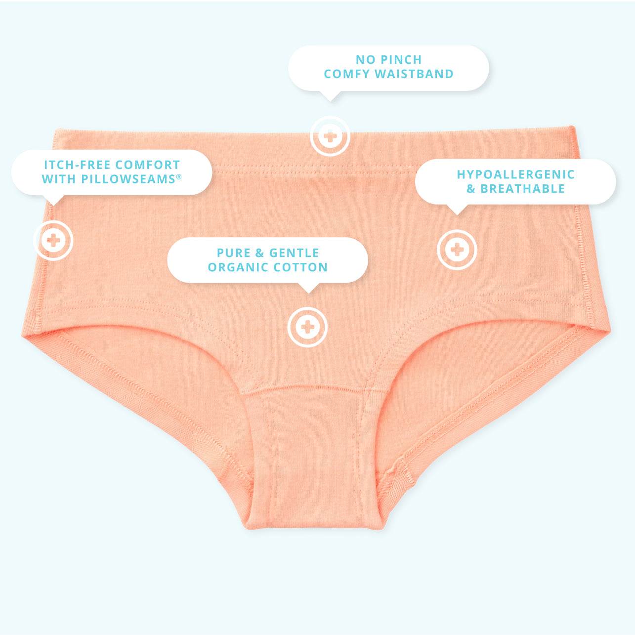 maddie girls organic cotton boyshorts infographic desktop