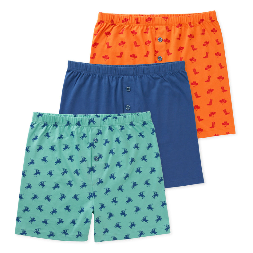 Noah Youth Boys Knit Boxers (3-Pack) - Rodeo