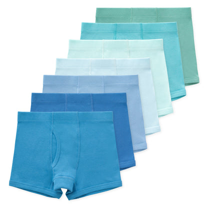 Nolan Boys Organic Cotton Boxer Briefs (7-Pack) - Glacier