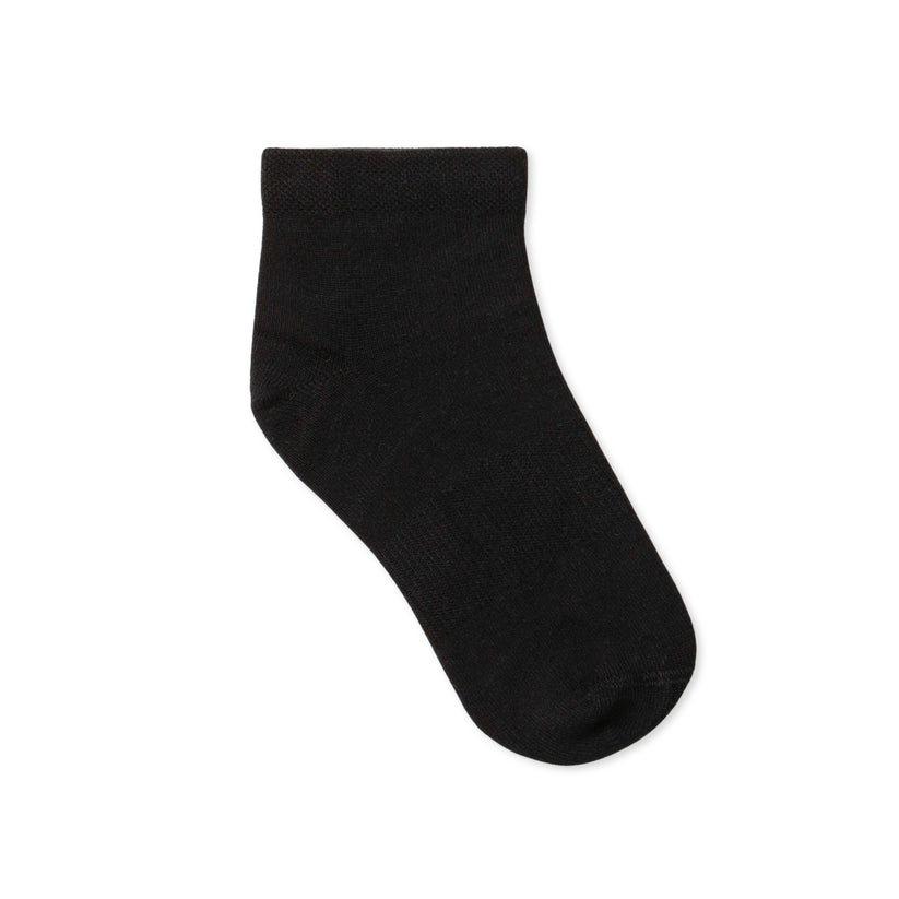 Peyton Kids Ankle Socks - Black