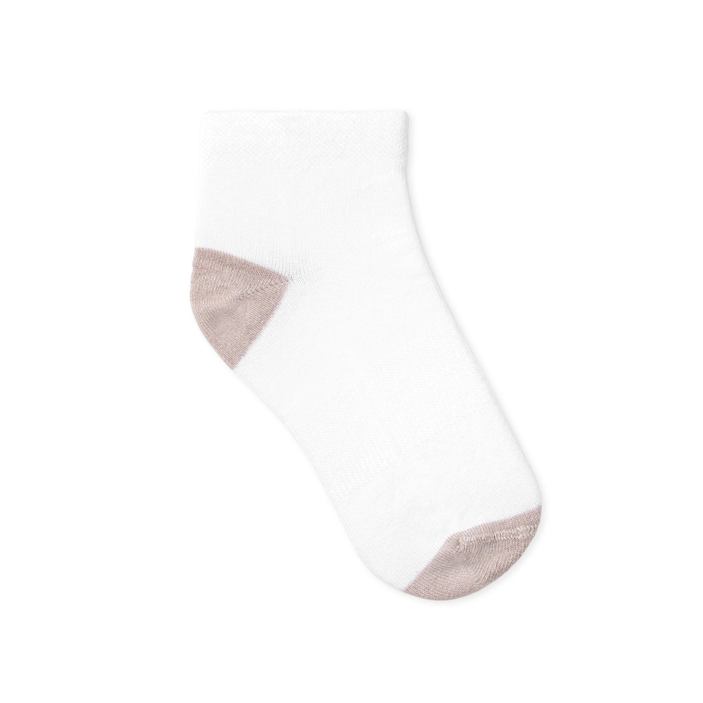 Peyton Kids Ankle Socks - White Grey