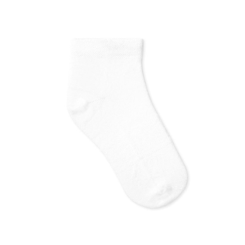 Peyton Kids Ankle Socks - White