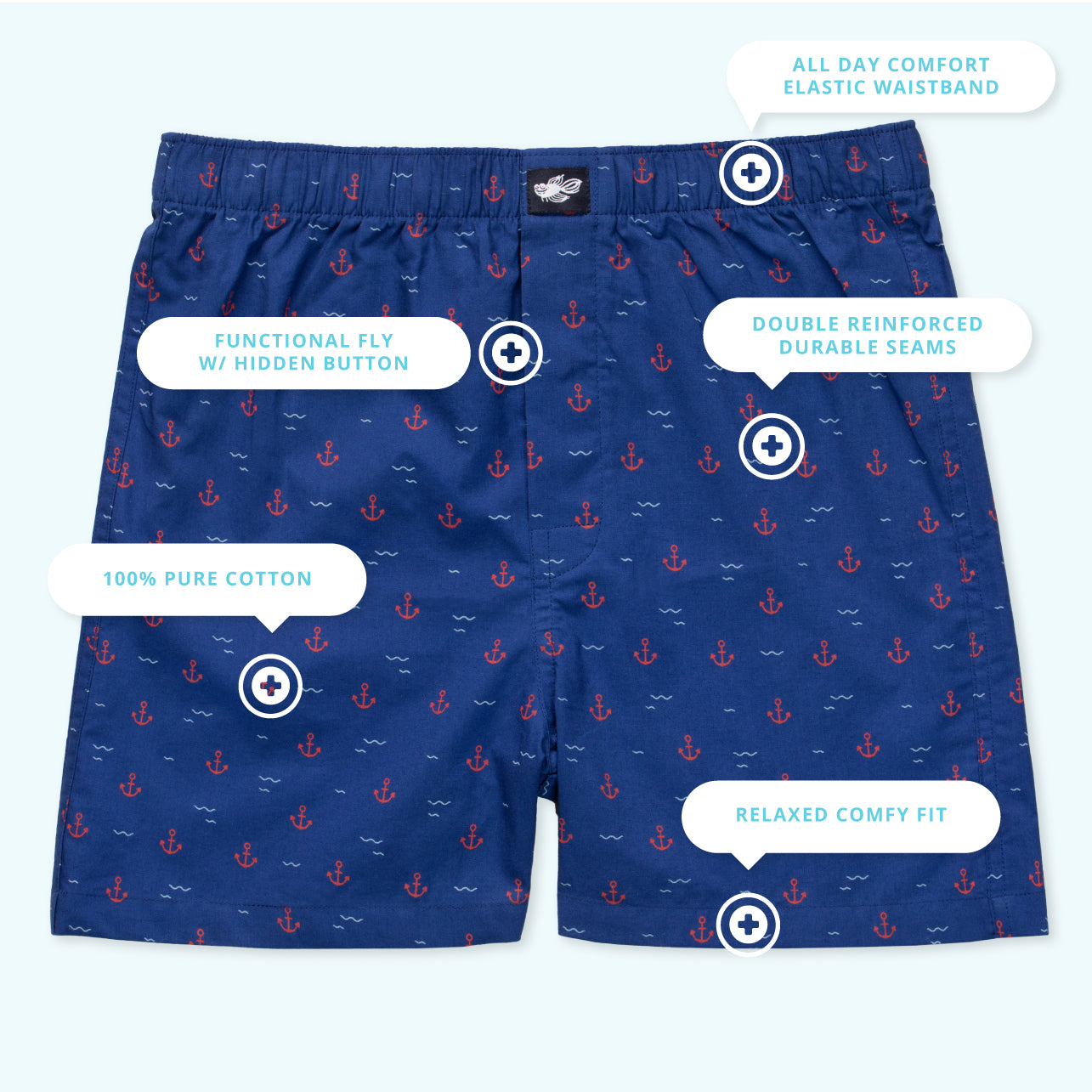 Ryan Youth Boys Boxers - Infographic
