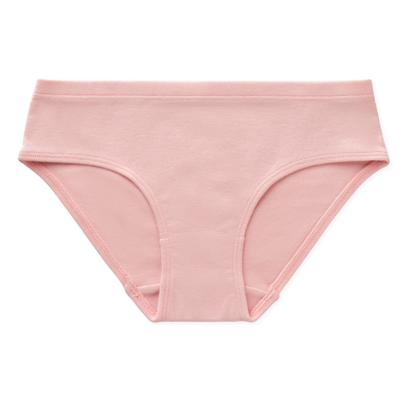 Ryleigh Tween Girls GOTS Organic Cotton Bikini Underwear - Pink Buff