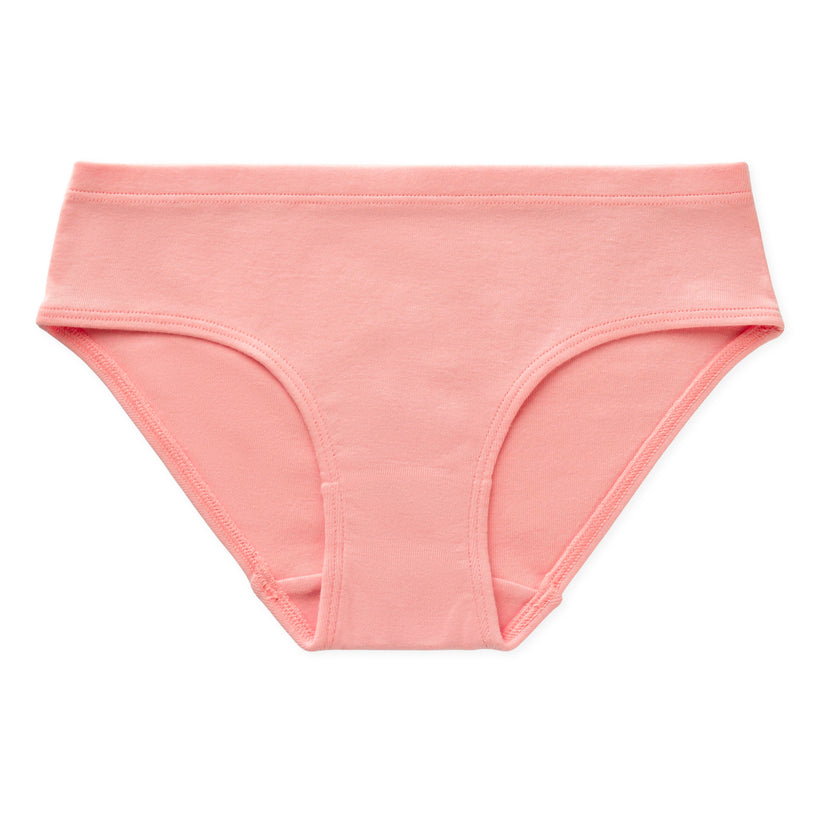 Ryleigh Tween Girls GOTS Organic Cotton Bikini Underwear - Pink