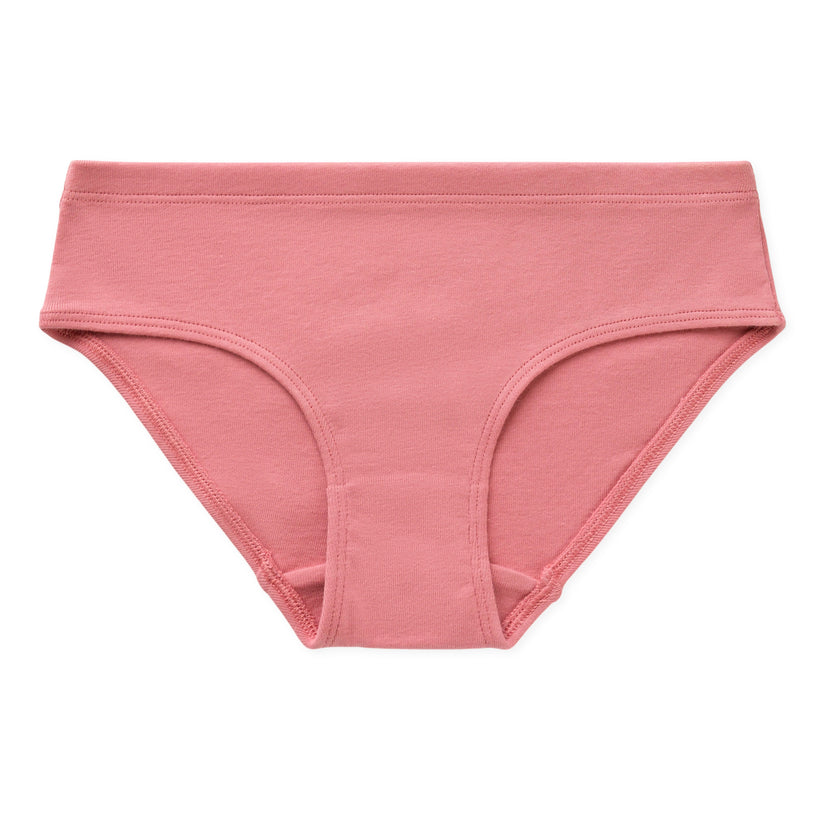 Ryleigh Tween Girls GOTS Organic Cotton Bikini Underwear - Red Buff