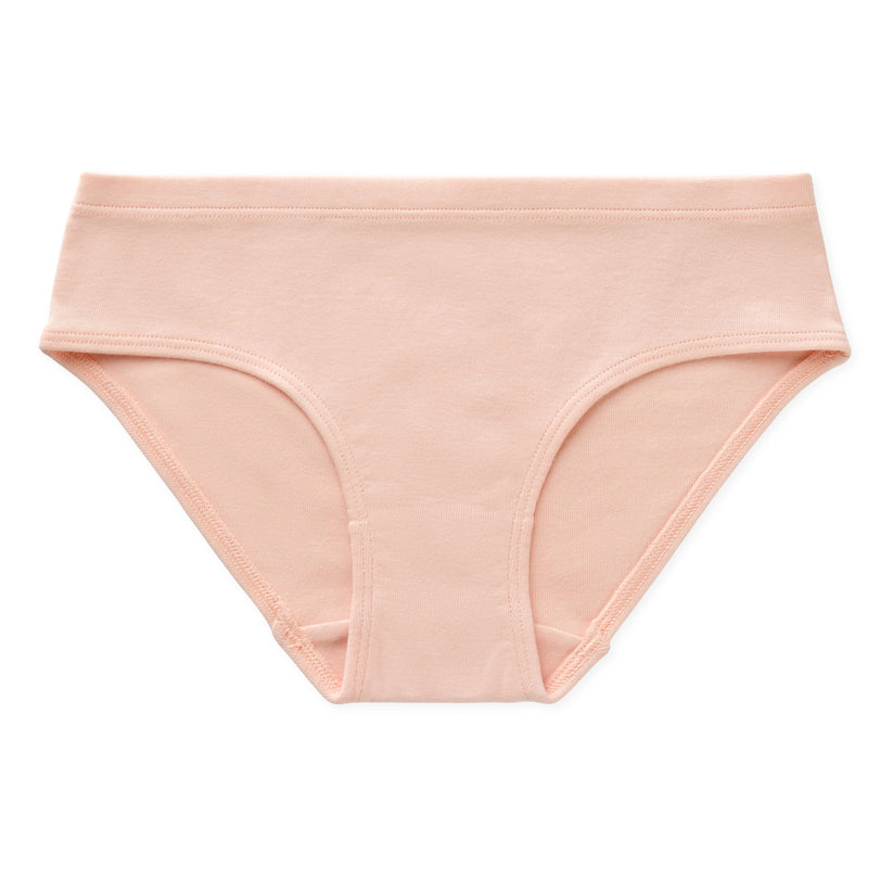 Ryleigh Tween Girls GOTS Organic Cotton Bikini Underwear - Tan