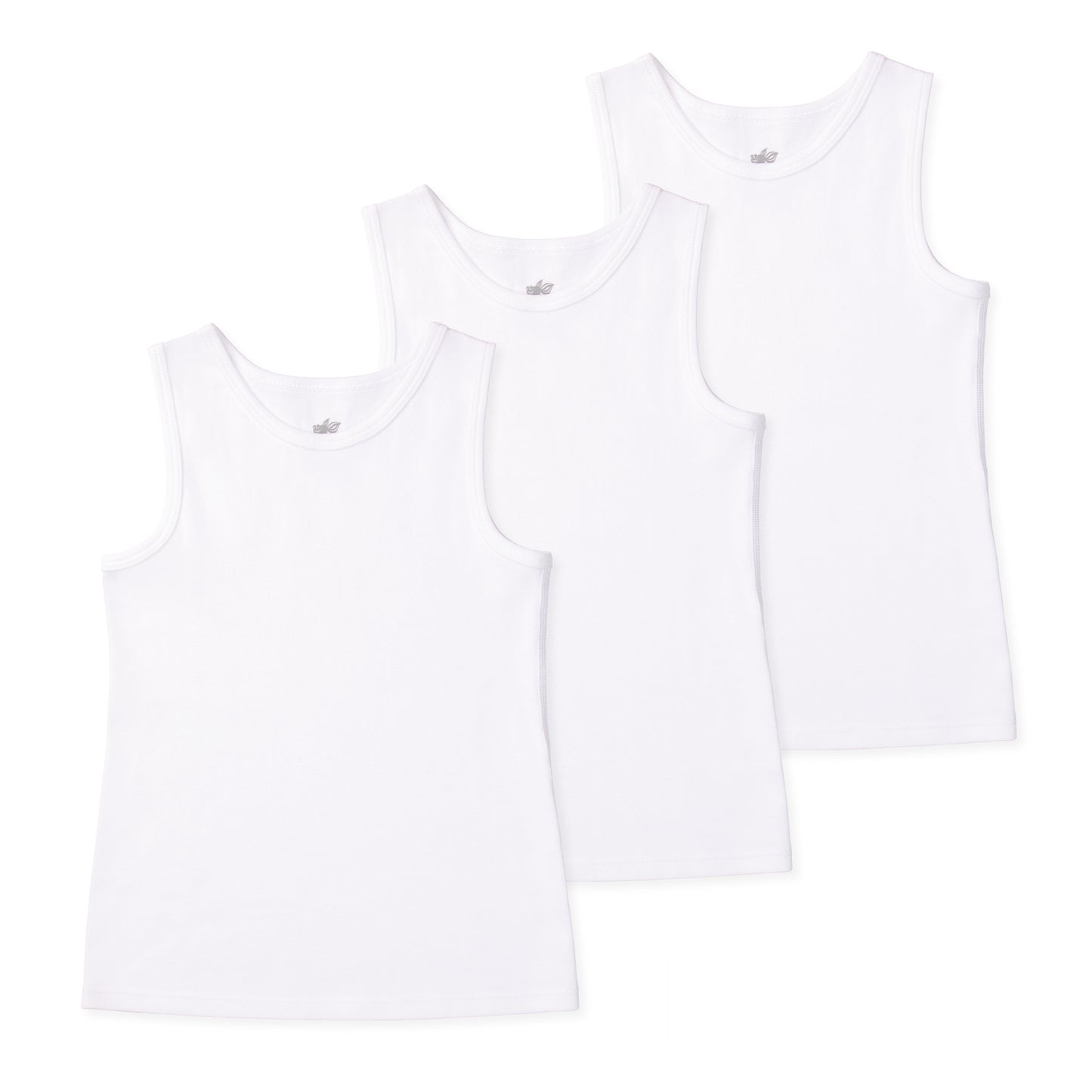 Gracie Girls Organic Cotton Tank - White