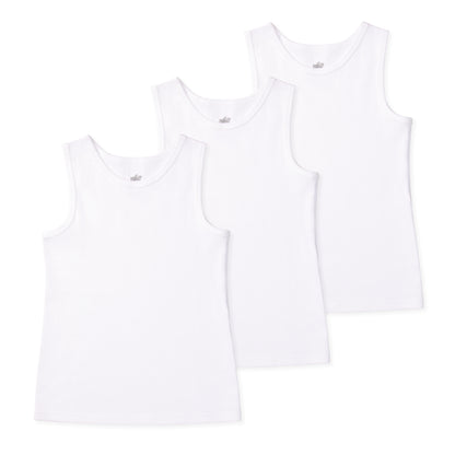 Gracie Girls Organic Cotton Tank - White