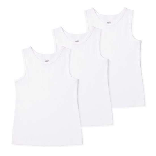 Gracie Girls Organic Cotton Tank - White