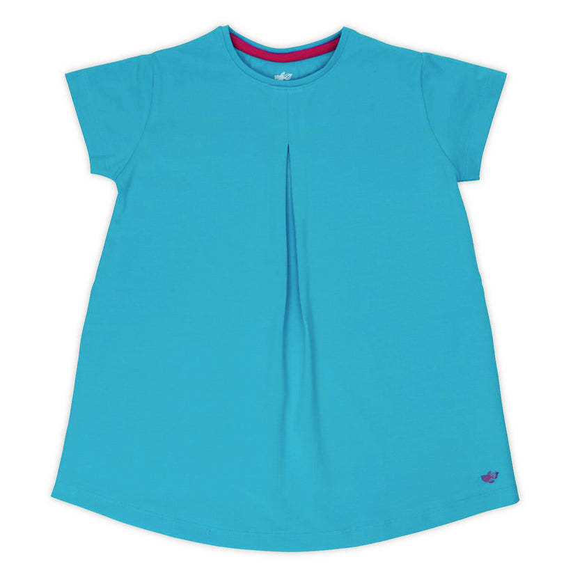 Hannah Girls Tunic Top - Turquoise