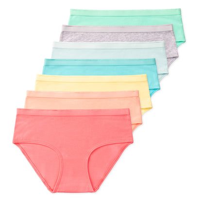 Jamie Tween Girls Performance Briefs - Sorbet 7 Pack