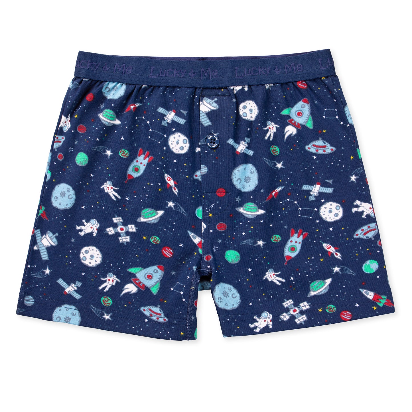 Ethan Boys Boxers - Navy Print
