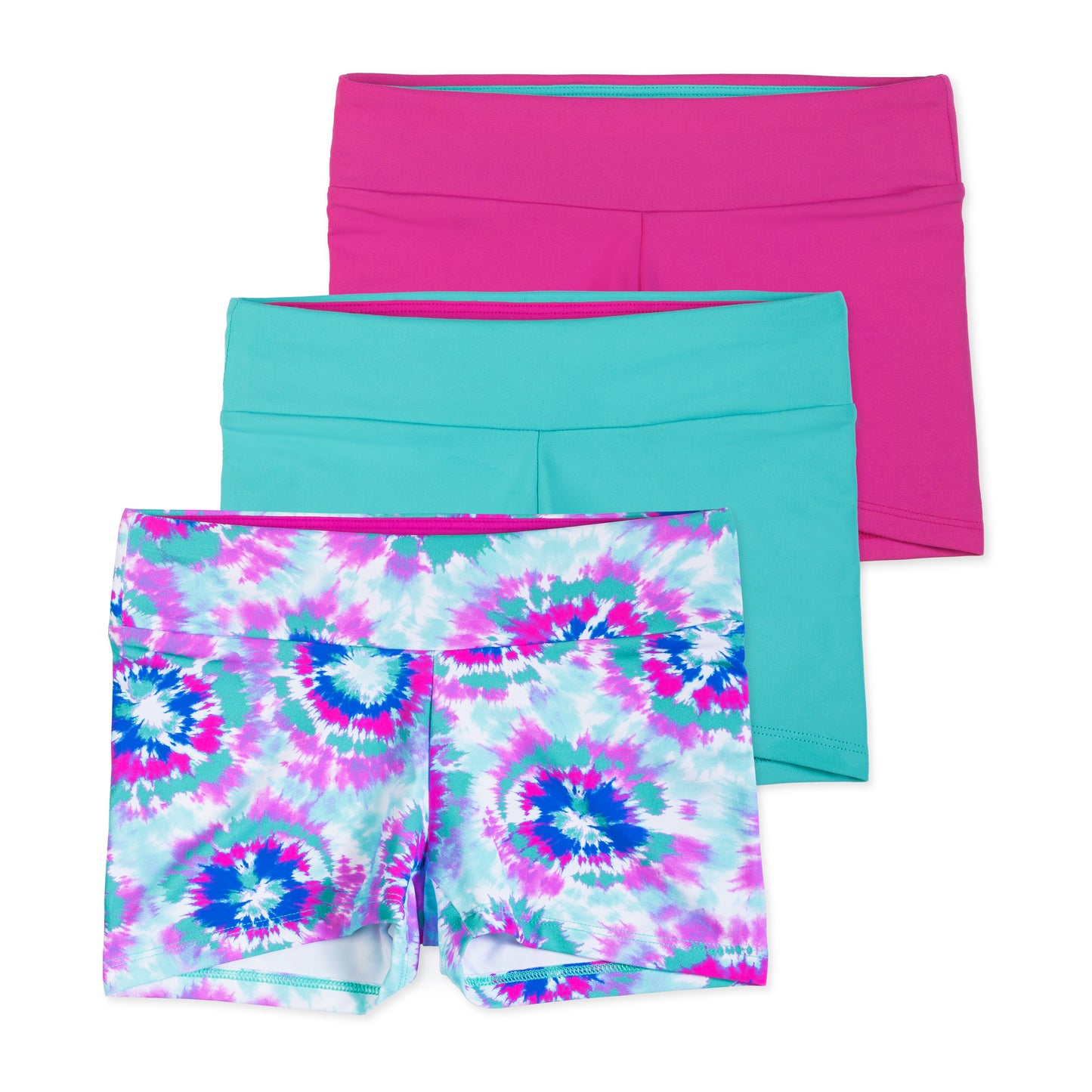 Layla Girls Dance Shorts - Tie Dye