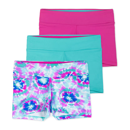 Layla Girls Dance Shorts - Tie Dye